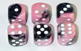 pink dice in Games
