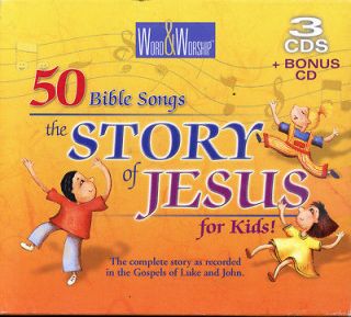 The Story of Jesus for Kids Bible Song (CD, Jul 2003, 4 Discs, Madacy 