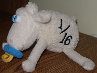SERTA COUNTING SHEEP # 1/16 5 LONG STUFFED TOY DOLL USED BABY w 