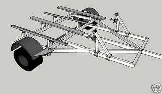 plan trailer jetski seedoo double tandem plan de remorque jetski