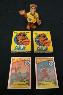 Alf Action Figure 1987, 2 Packs Alf Cards from 1987 NIB, 2 