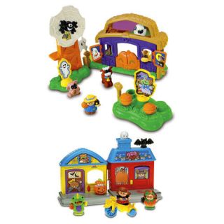 NEW~ Fisher Price LITTLE PEOPLE 2 Halloween Playsets~Pumpk​in Party 