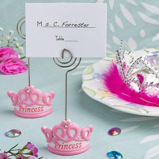   Girl Crown Princess Design Place Card Holder Baby Shower Favor Lot