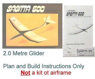 Sheet Plan set for Sagitta 600 Airtronics 2.0m glider – thermal 