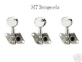 Acoustic Guitar Tuner Set Of 6 ( 3 & 3) Tuning Machines New ~Free U.S 