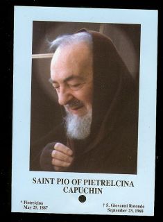 2nd Class St.Padre Pio Vestment He Wore. 2/28/02 By Pope John Paul II 