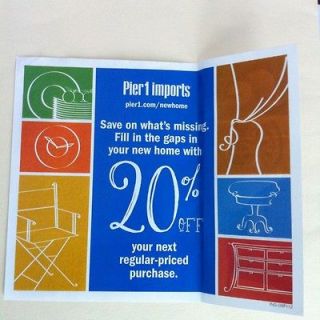 PIER 1 IMPORTS COUPON 20% OFF ENTIRE PURCHASE pier one Christmas gift 