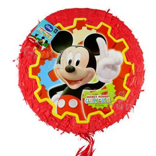   Disney Mickey Mouse 18 Pull String Pinata Birthday Party Supplies
