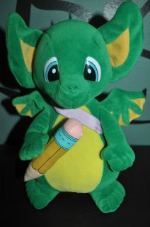 RUSS Green Pocket Dragon Adventures Plush doll figure Scribbles 1999 