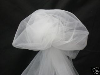   WHITE NYLON TULLE FABRIC WEDDINGS NEW 54WIDE PARTY EVENT PLANNERS