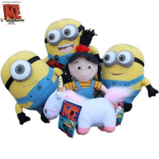 Despicable Me 9 Stuffed 3D Minions Unicorn Agnes 5x Plush Toy 