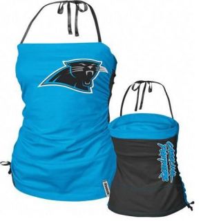 Carolina Panthers Reebok Womens Her Cheer Premium Fitted Halter Top