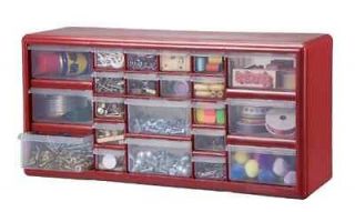 22 Drawer Plastic Parts Bin Organizer Storage Drawers NEW