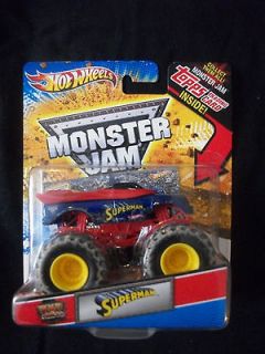 Hot Wheels 2010 Monster Jam SUPERMAN   MUD trucks   Topps Trading Card 
