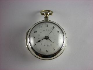   fusee Calender key wind pocket watch. Serviced Watch made in 1803