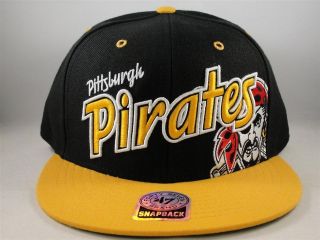 MLB PITTSBURGH PIRATES SNAPBACK HAT CAP 47 BRAND FLAT BILL UNDERGLOW 