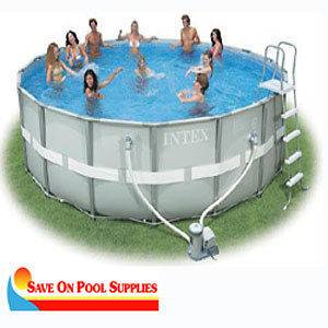   18x52 Round Ultra Frame Above Ground Swimming Pool Package 54957EG
