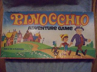 Vintage Pinocchio Adventure Game by Transogram Co. 1969