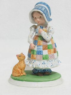 Holly Hobbie Porcelain Figurine Blue Girl