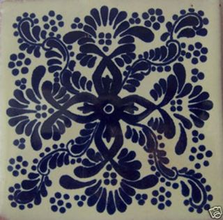 171) 9 Ceramic Talavera Tile Handmade Mexican 4 x 4