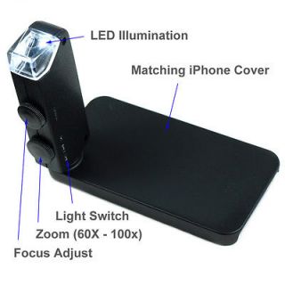   Jewelers Loupe illuminated Magnifier iPhone Compatible Cover Included