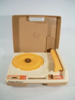 Vintage 1978 Fisher Price Record Player FOR PARTS Makes Noise When On 