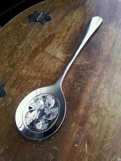 Godinger Silver slotted fall harvest serving spoon