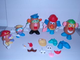   PLAYSKOOL Mr Potato Head 5 POTATOES SPUDS & Accessories 52 PCS #B