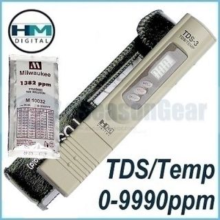 HM Digital TDS 3 Meter, Hydropo Water ppm Tester, TDS3