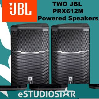 NEW (2)TWO JBL PRX612 M Powered 12 Full Range Speaker PRX 612 612M