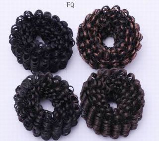   Faux Hair Wavy Hairpieces Extensions Scrunchie Elastic Ponytail Holder