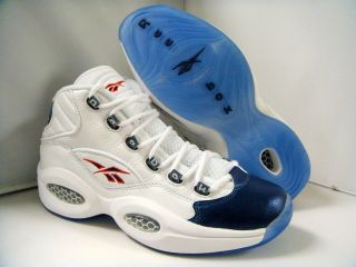 250 Reebok Question Mid Blue Toe White Pearlized Navy J82534 iverson 