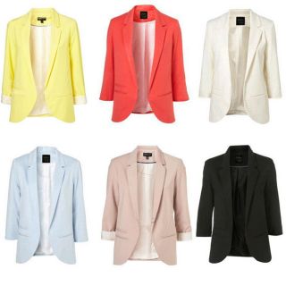 Womens Ladies School Uniforms Business Blazer Suit OL Jacket