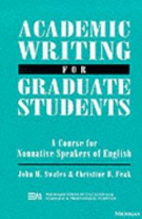 Academic Writing for Graduate Students A Course for Nonnative Speakers 