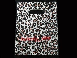 98pcs Leopard Print Shopping/Gift Plastic Bag 20x15cm