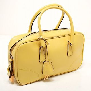 prada handbag yellow