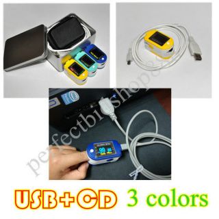 OLED Fingertip Pulse Oximeter with USB and CD24H Record