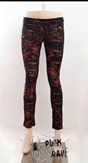 womens fashion punk kera goth nana rock pants trousers leggings S XL 