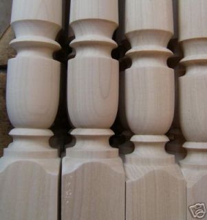 Custom Turned 1.5 Poplar Stairway Spindles / Balusters