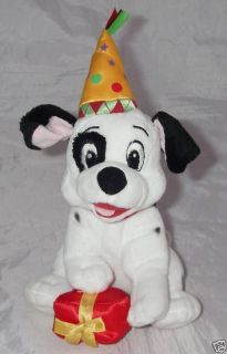 Disney Plush Dalmatian Dog Puppy Happy Birthday Gift Hat Hoop Retail 
