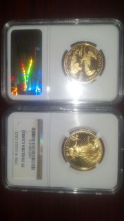 1996 W $25 Gold American Eagle 1/2 Oz NGC PF70 UC Proof 70 Ultra Cameo