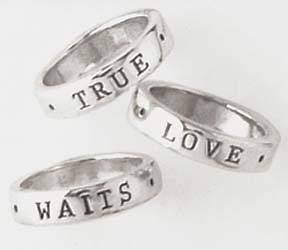   True Love Waits Ring   Size 8   Bob Siemon Purity Ring   +CARD