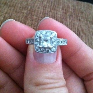 Newly listed Antique lookin​g Princess Cut Engagement Ring