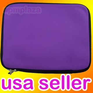 Purple 15 Netbook Laptop Neoprene Sleeve Case Bag Pouch Macbook Pro 