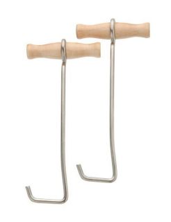 English Hunt Field Dress Show Riding Boots Puller Hooks Easy On Wooden 