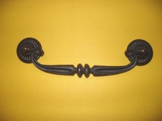 Vintage Aged Brass Drop Bale Style DRAWER PULLS Handle Waterfall 