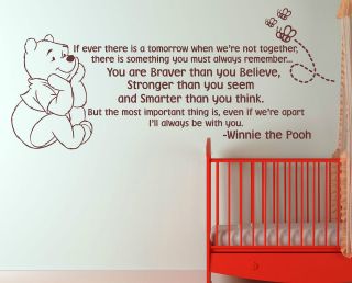 winnie the pooh quotes in Decals, Stickers & Vinyl Art