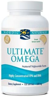 Nordic Naturals ULTIMATE OMEGA 180 Softgel 1000 mg Lemon LOWEST PRICE 