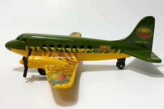 2012 Matchbox Jungle Adventure Crew Airliner OLIVE GREEN/MINT