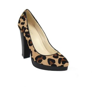 Calvin Klein Women’s Shoes Emmy leopard Pony Print Pumps E3139 Heels
